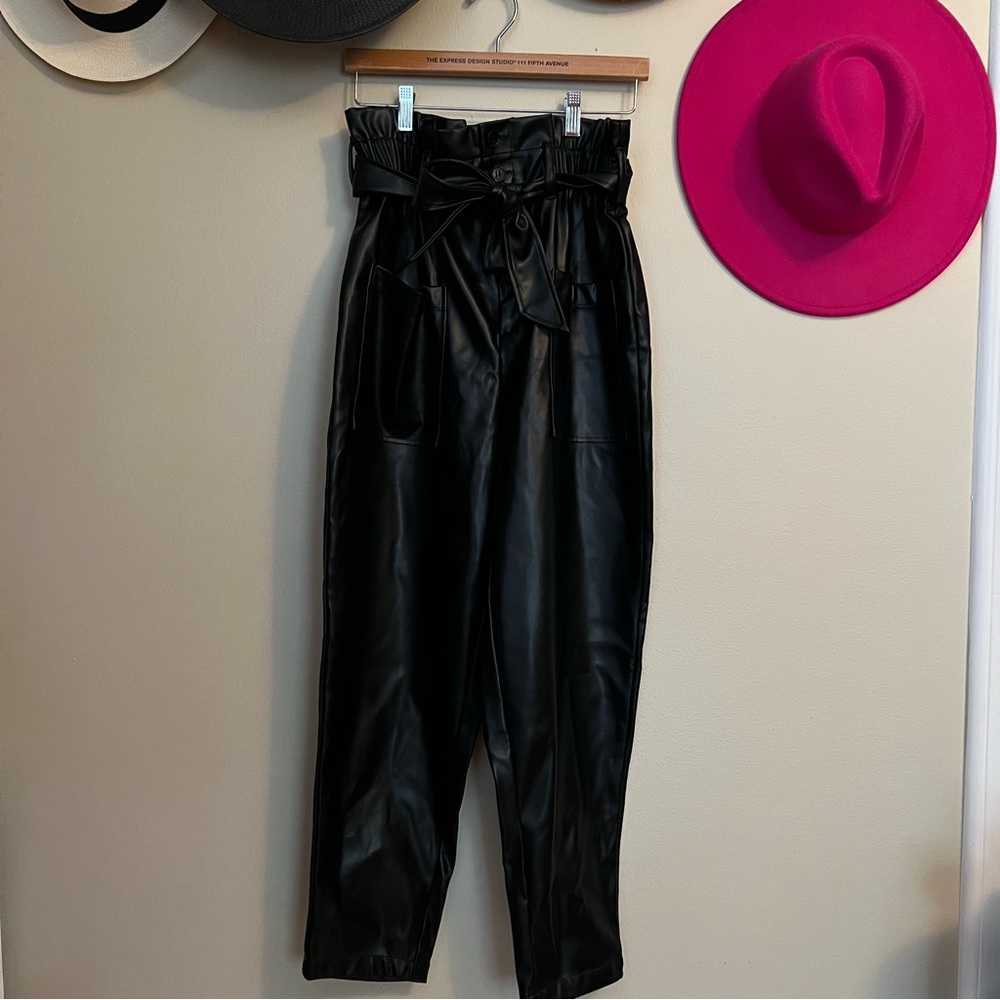 Vegan leather pants